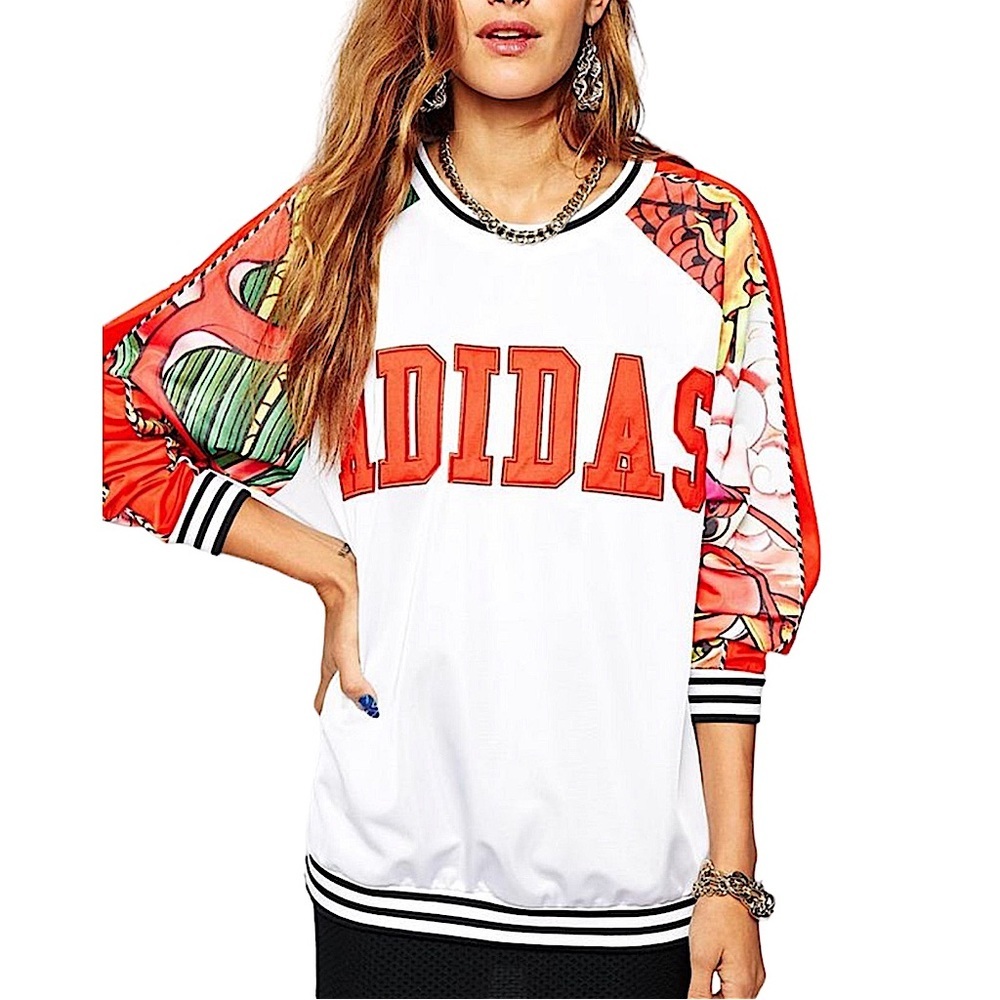Adidas women’s Rita Ora sweatshirt size S dragon print